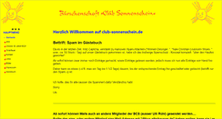 Desktop Screenshot of club-sonnenschein.de